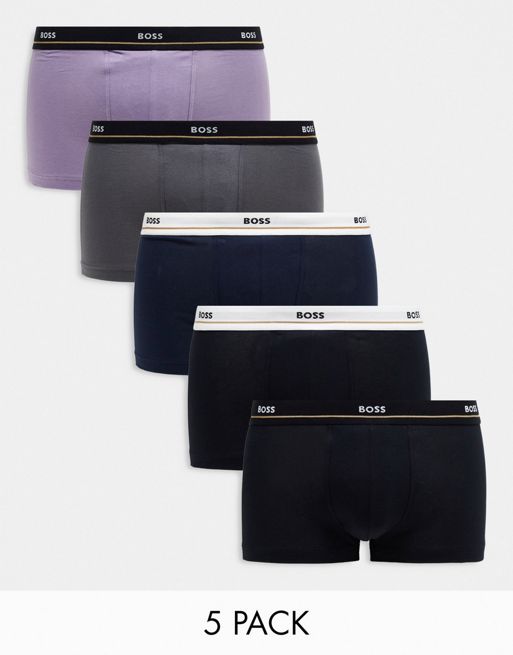 BOSS – Bodywear – Flerfärgade trunks i 5-pack