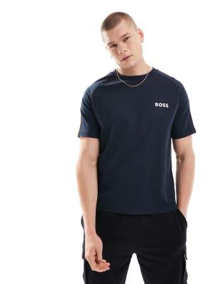 BOSS Bodywear heavyweight iconic t-shirt in navy φωτογραφία