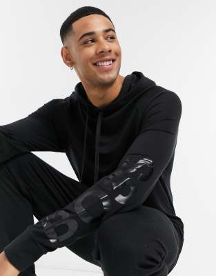 Boss Bodywear Hoodie In Black | ModeSens