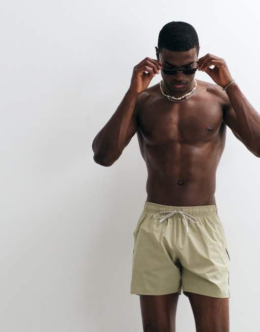 BOSS Bodywear – Iconic – Mörkbeige badshorts, 2 av 5