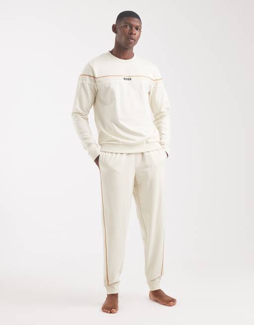 BOSS Bodywear - Iconic - Pantalon de jogging d'ensemble confort - Crème, 2 de 5