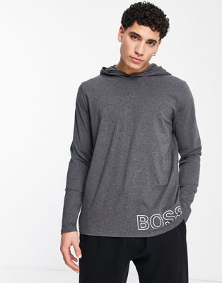 Boss Bodywear identity loungewear overhead hoodie in grey