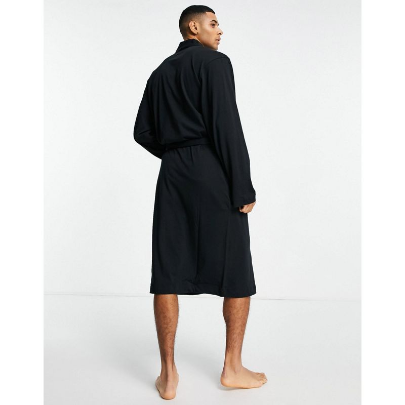 Uomo  BOSS - Bodywear Identity - Vestaglia con logo grande, colore nero