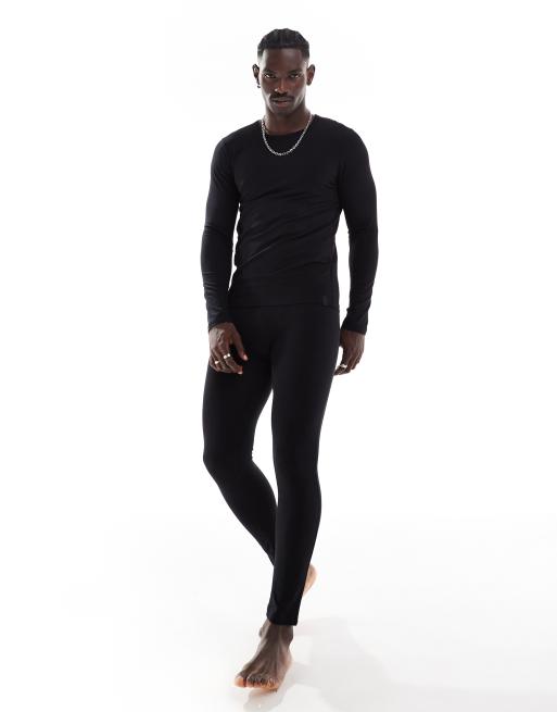 BOSS - Bodywear - Infinity - Lange thermo-onderbroek in zwart