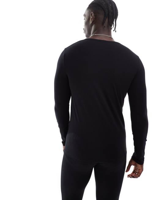BOSS Bodywear - Infinity - Sort termotop med lange ærmer, 4 af 4