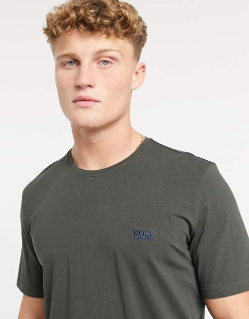 BOSS Bodywear jersey t-shirt in khaki