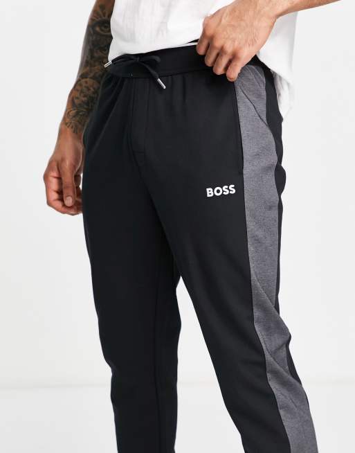 Boss Bodywear joggers in black core ASOS