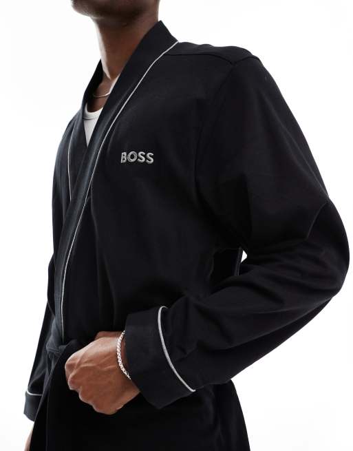 BOSS - Bodywear - Kamerjas in zwart, 3 van 4