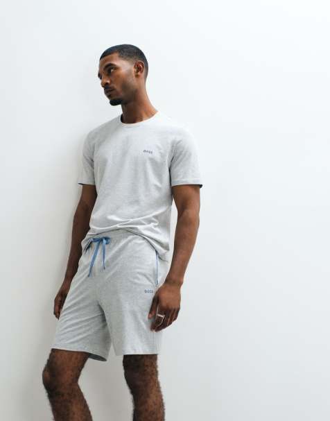 BOSS – Bodywear – Ljusgrå shorts med logga, del av set - view 1