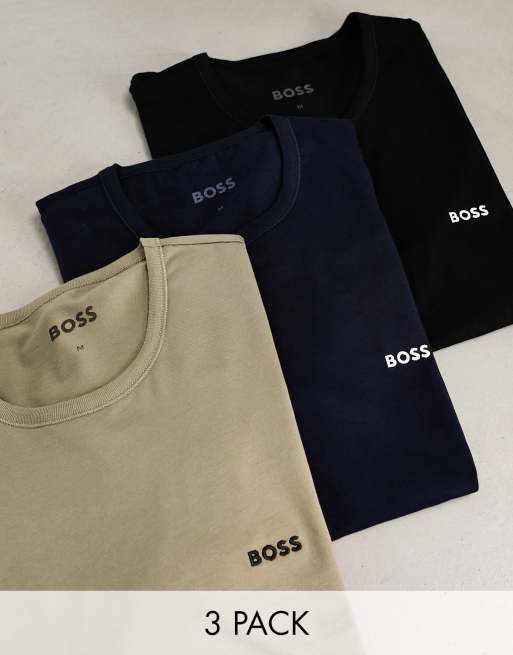 hugo boss 3 pack t shirts asos