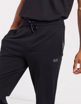 boss bodywear logo cuffed joggers