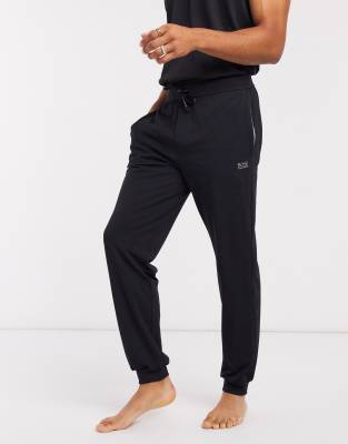 boss bodywear logo cuffed joggers