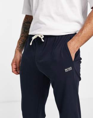 boss bodywear logo tracksuit navy