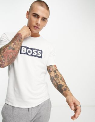 BOSS Bodywear logo lounge t-shirt in white