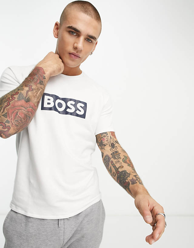BOSS Bodywear - logo lounge t-shirt in white