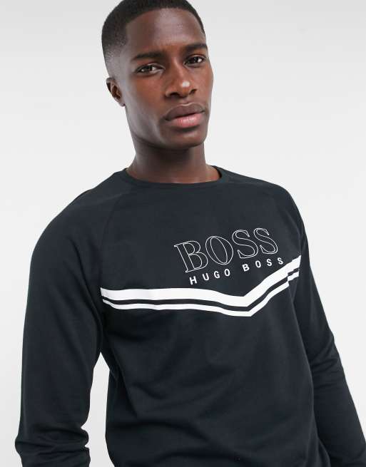 Boss bodywear store logo crew sweatshirt