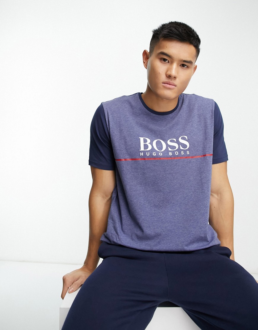 BOSS bodywear logo t-shirt in blue