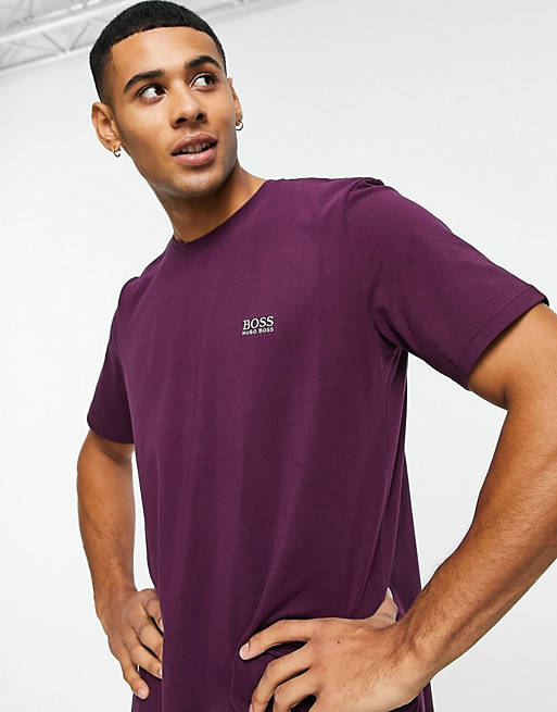 T-Shirts & Vests BOSS Bodywear logo t-shirt in burgundy 