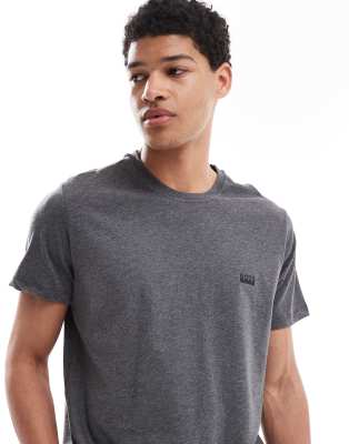 Boss Bodywear logo T-shirt in charcoal gray