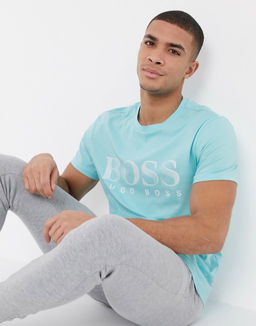 BOSS bodywear logo t-shirt in light blue