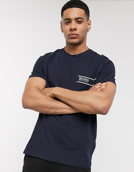 BOSS bodywear logo t-shirt in navy