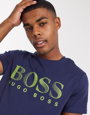 boss bodywear logo tracksuit navy