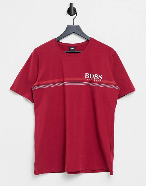 BOSS Bodywear logo t-shirt in red