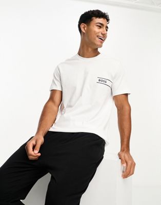 BOSS Bodywear logo t-shirt in white