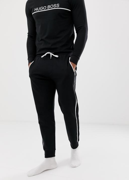 boss bodywear logo cuffed joggers