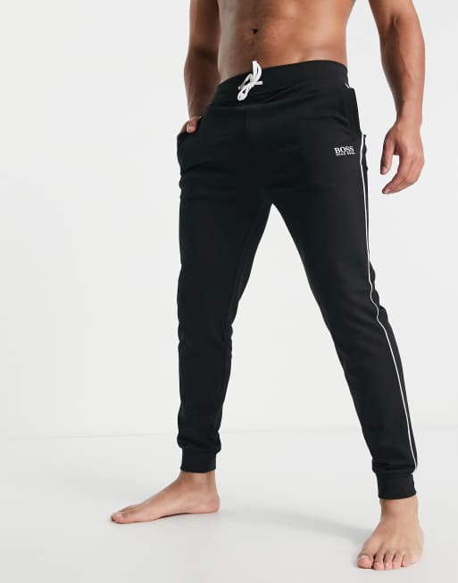 BOSS Bodywear logo trackies in black