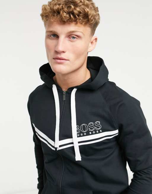 boss bodywear logo tracksuit black