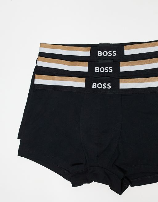 BOSS Bodywear - Lot de 3 boxers de sport - Noir, 3 de 4