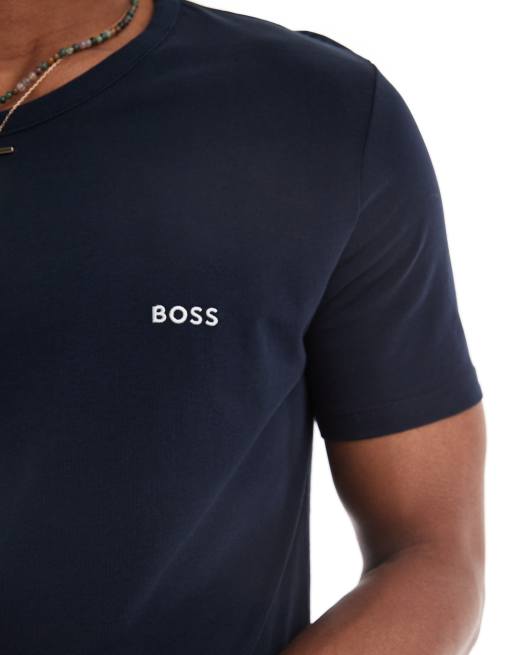 BOSS Bodywear - Lot de 3 t-shirts à logo - Bleu, 4 de 4