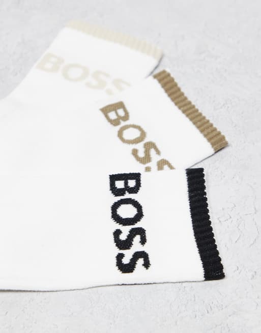BOSS Bodywear - Lot de 6 paires de chaussettes de sport - Blanc , 3 de 3