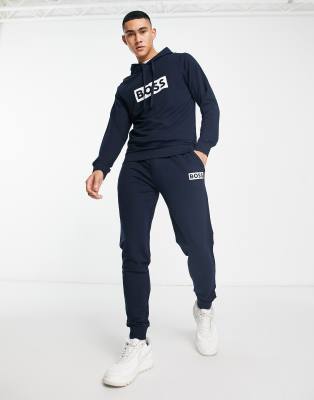 BOSS Bodywear lounge joggers in navy