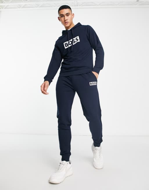 BOSS Bodywear Lounge Jogginghose in Marineblau ASOS