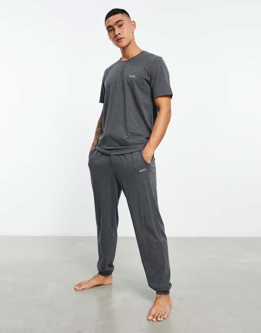 Polo Ralph Lauren loungewear waffle jogger in navy with pony logo