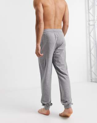 boss bodywear lounge logo tracksuit grey