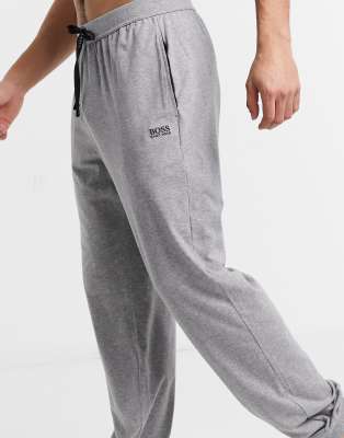 boss bodywear lounge logo tracksuit grey