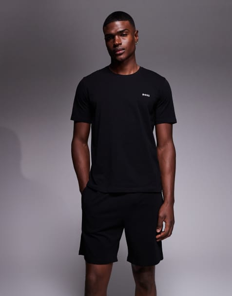 BOSS Bodywear – Lounge-Shorts in Schwarz, Kombiteil - view 1