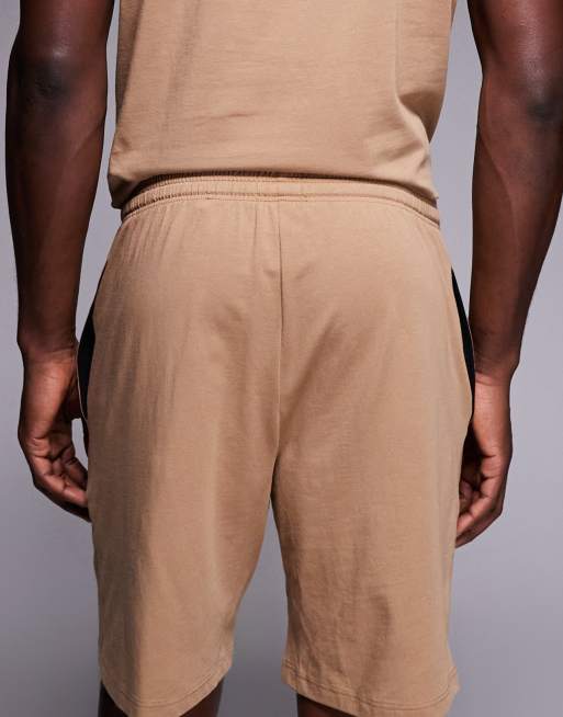 BOSS Bodywear – Lounge-T-Shirt in Hellbraun, Kombiteil, 4 von 5