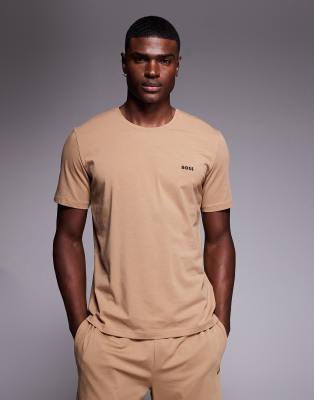 Hugo Boss Boss Bodywear Lounge T-shirt In Brown