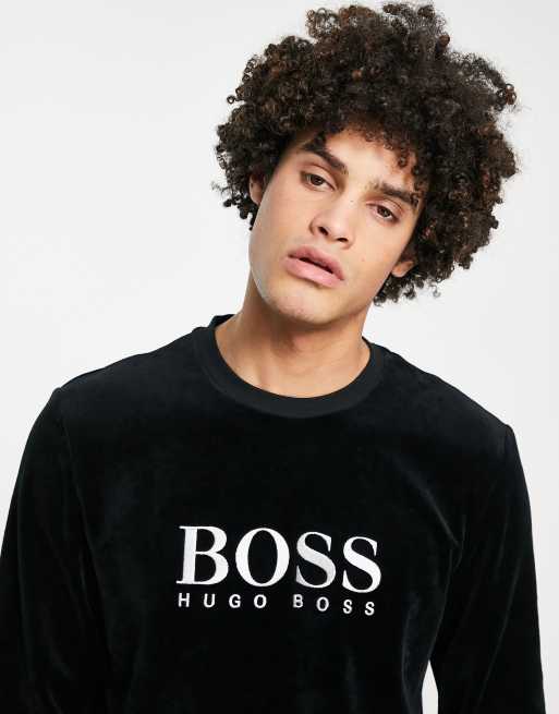 Hugo boss velour on sale jumper