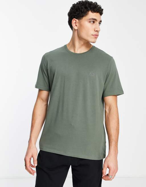 Boss Bodywear loungwear t shirt in khaki