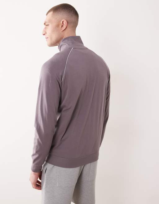 BOSS - Bodywear Mix & Match - Giacca da casa color lavanda, 2 di 5