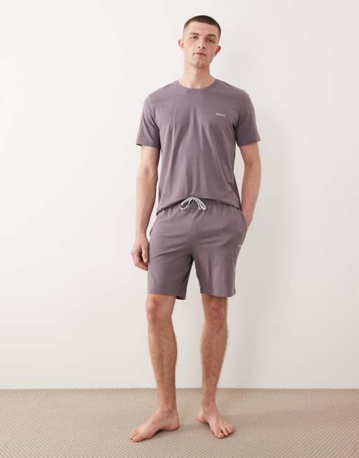 Boss Bodywear Mix & Match lounge shorts in lavender, 2 of 5