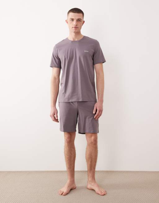 Boss Bodywear Mix & Match lounge t-shirt in lavender , 3 of 5