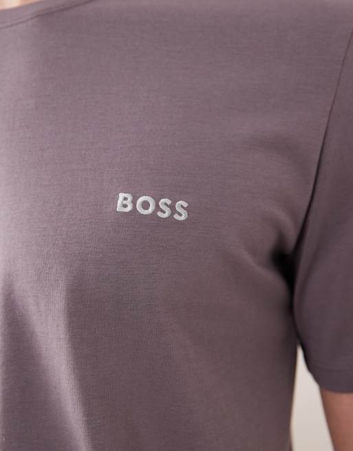 Boss Bodywear Mix & Match lounge t-shirt in lavender , 5 of 5