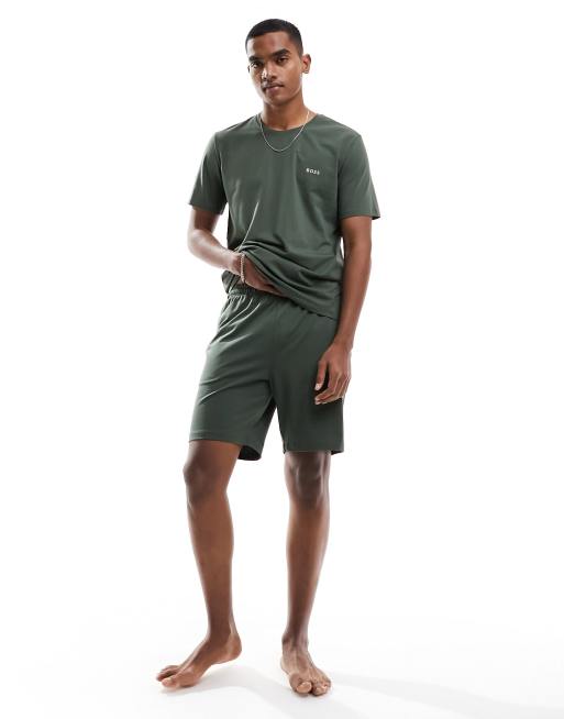 BOSS Bodywear - Mix & Match - T-shirt d'ensemble - Kaki, 2 de 4