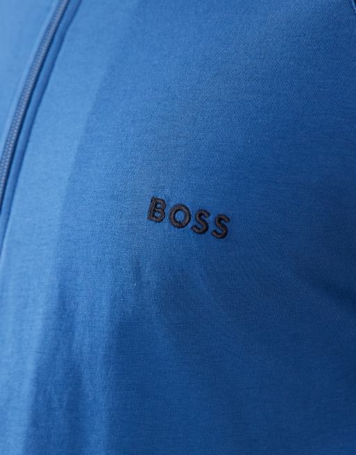 BOSS Bodywear – Mixa & matcha – Blå myshuvtröja, 4 av 5